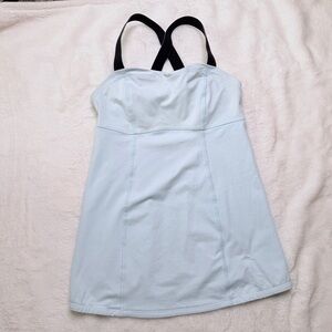 LULULEMON Light Blue Adjustable Strap Tank Top Size 4